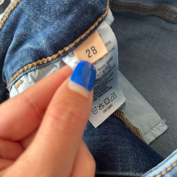 Harlow Women's Medium/Light Wash Jeans Size 28 Skinny Style - Picture 3 of 7